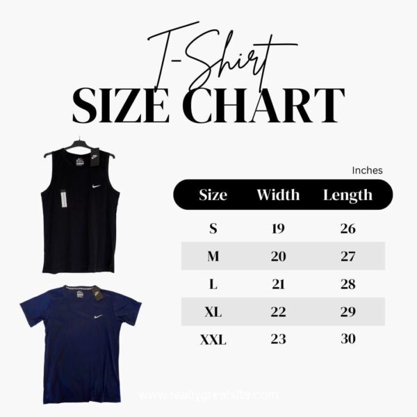 Tanked Up Tshirts and Armcuts Skinny Size Chart