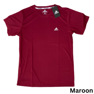 Adidas T-Shirt Dri-Fit Short Sleeve (Maroon)