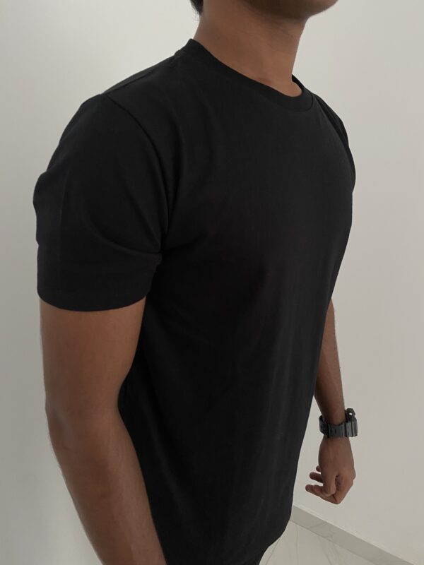 220 GSM Cotton Tshirts Black